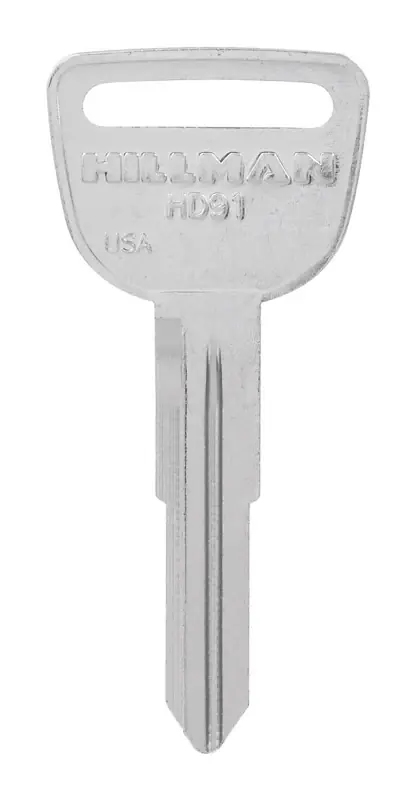 Traditional Key Automotive Key Blank Double For Honda Silver