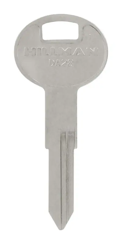Traditional Key Automotive Key Blank Double For Nissan Silver