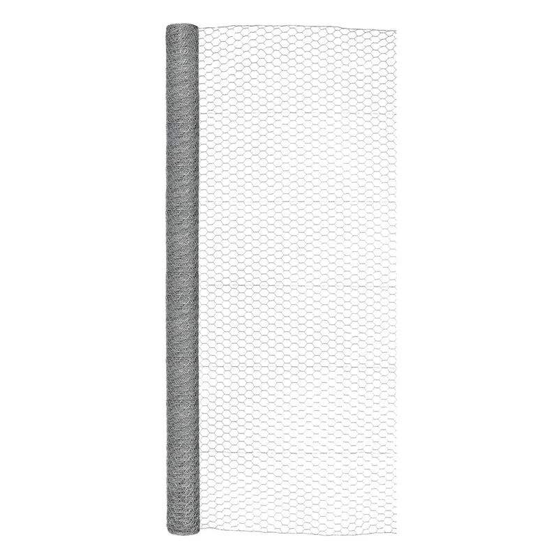 72 In. H X 50 Ft. L Galvanized Steel Poultry Netting 1 In. Hex Mesh