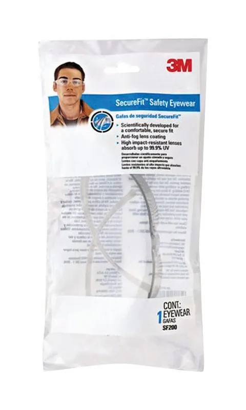 Securefit Clear‑frame Anti‑fog Safety Glasses – Uv & Scratch‑resistant, Ansi/osha Certified