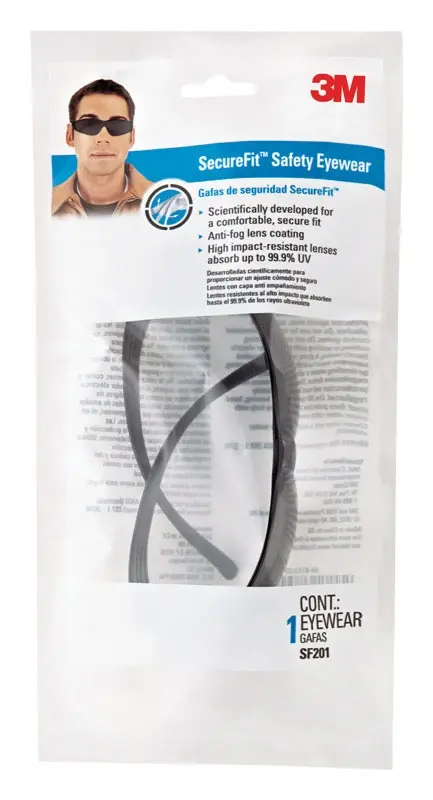 Securefit Anti-fog Safety Glasses With Tinted Lens And Black Frame