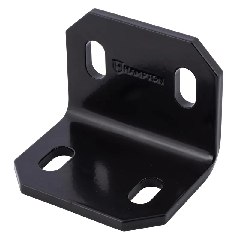 2.4 In. H X 3 In. W X 3/16 In. D Black Steel Inside/outside Corner Brace