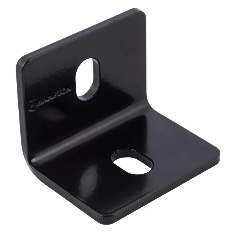 2.4 In. H X 3 In. W X 3/16 In. D Black Steel Inside/outside Corner Brace