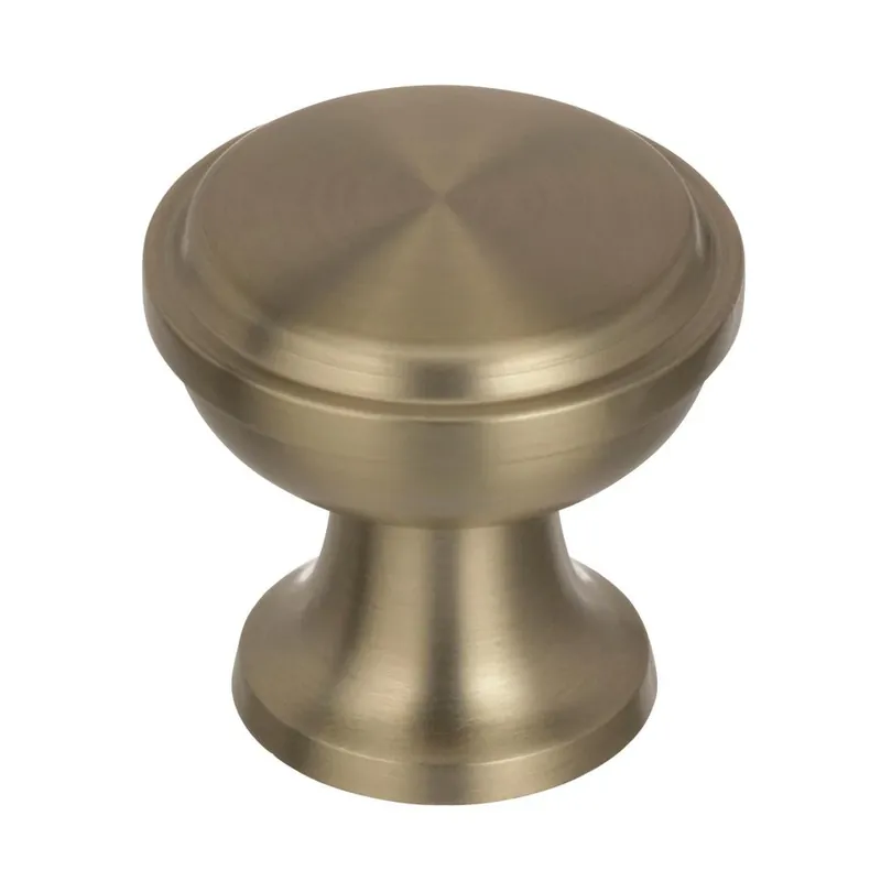 Westerly Round Cabinet Knob 1-3/16 In. D 1-3/16 In. Golden Champagne 1 Pk