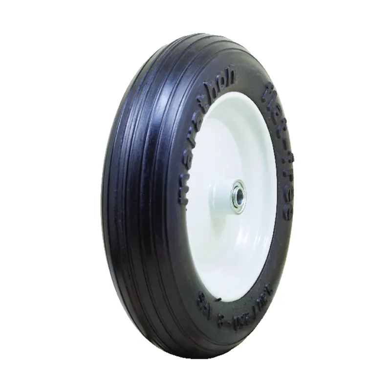 8 In. D X 13.3 In. D 300 Lb. Cap. Centered Wheelbarrow Tire Polyurethane 1 Pk