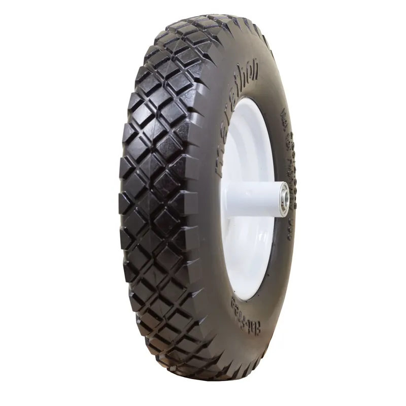 8 In. D X 15.5 In. D 500 Lb. Cap. Centered Wheelbarrow Tire Polyurethane 1 Pk