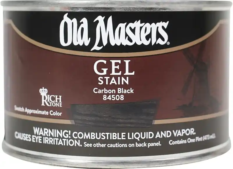 Gel Stain, Oil-based, Carbon Black, 1-pt.