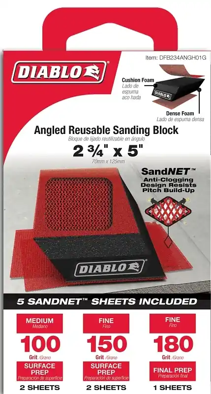 Sandnet 2.75 In. W X 5 In. L Assorted Assorted Grit Sanding Block