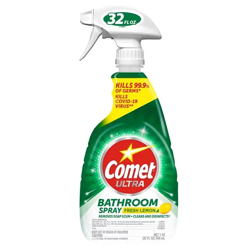 Ultra Lemon Scent Concentrated Bathroom Cleaner Spray 32 Oz