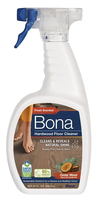 Hardwood Floor Cleaner, Cedarwood Scent, 32 Oz.