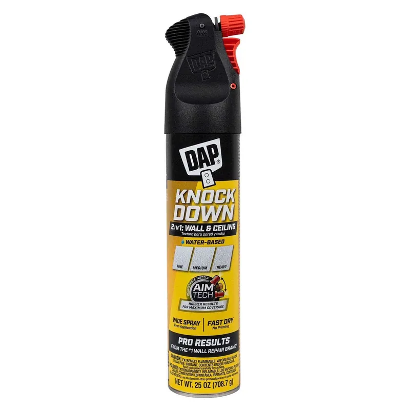 2-in-1 Knockdown Wall & Ceiling Texture Spray, Oil Based, 25 Oz.