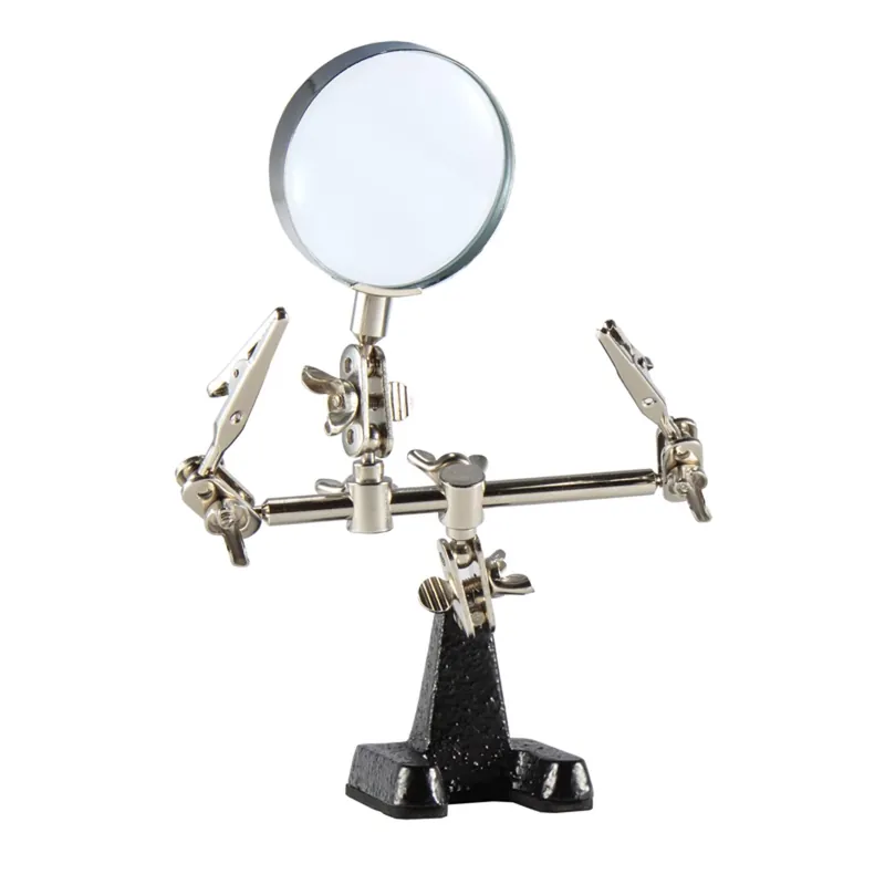 Magnifying Glass Soldering Project Holder With Magnifier Wlacchhb-02