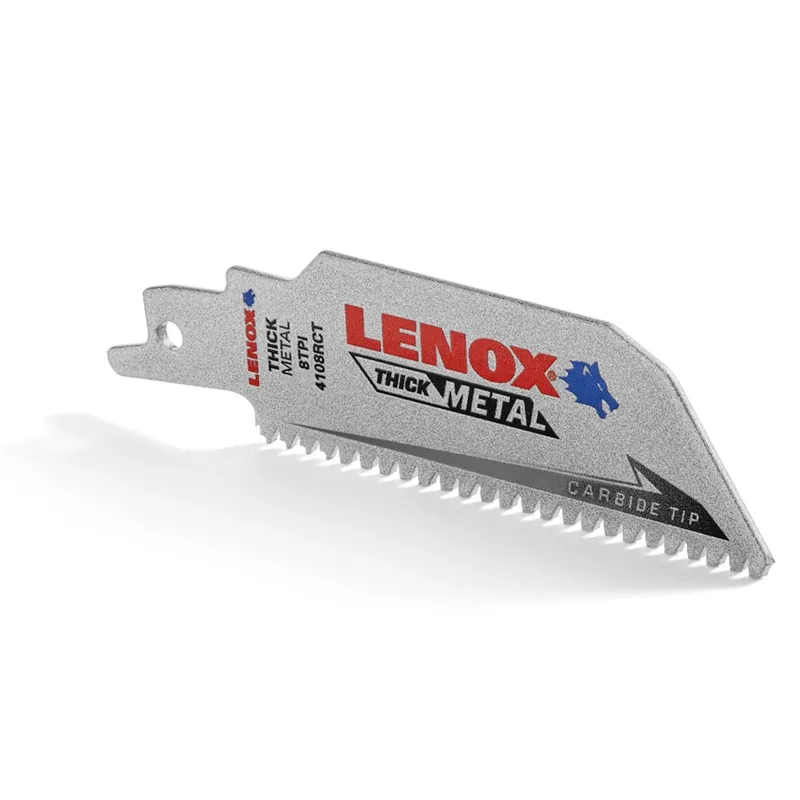 Lazer Reciprocating Saw Blade, Carbide Tipped, 8 Tpi, 4-in.