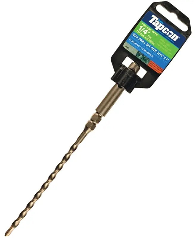 3/16 In. X 7 In. L Carbide Tipped Drill Bit Sds-plus Shank 1 Pk