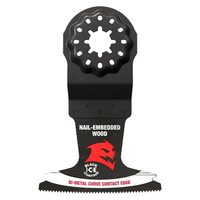 Starlock 2-1/2 In. W Bi-metal Curved Contact Edge Oscillating Blade Nail-embedded Wood 3 Pk