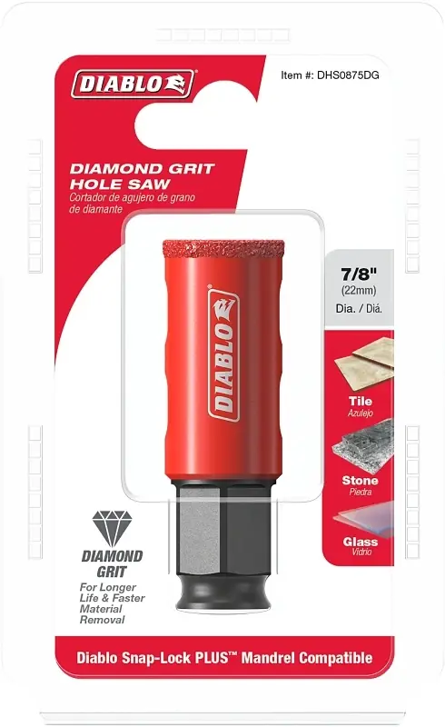 7/8 In. Diamond Grit Hole Saw