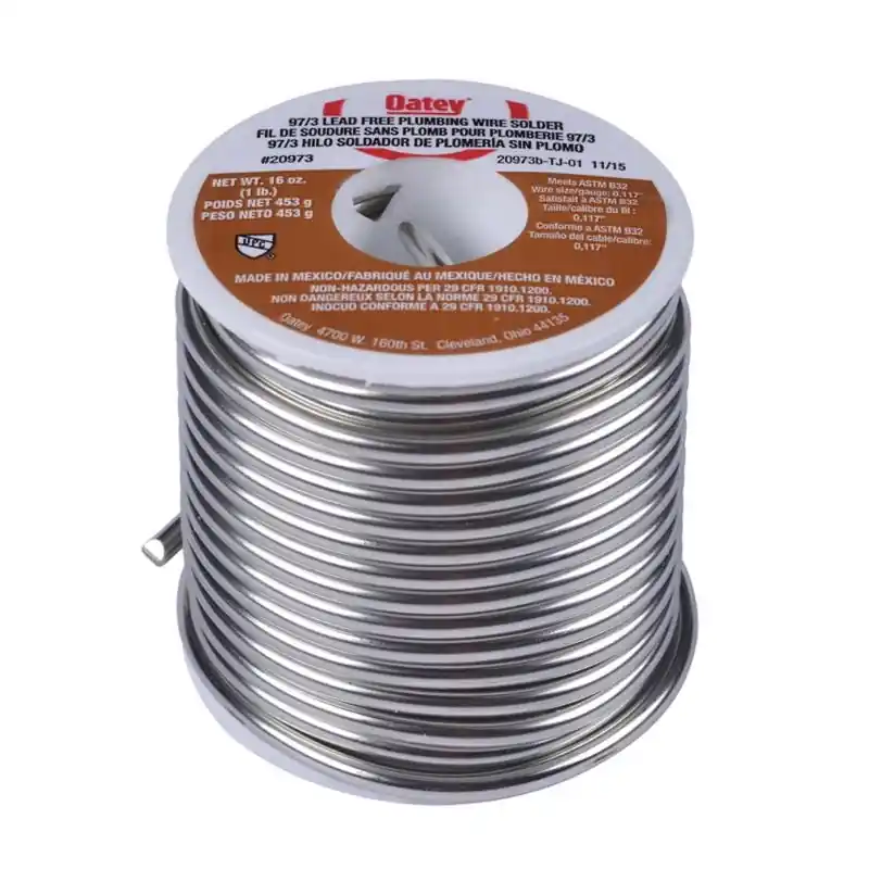 Lead-free Plumbing Wire Solder Metal 97/3 1 Lb For Electrical Use