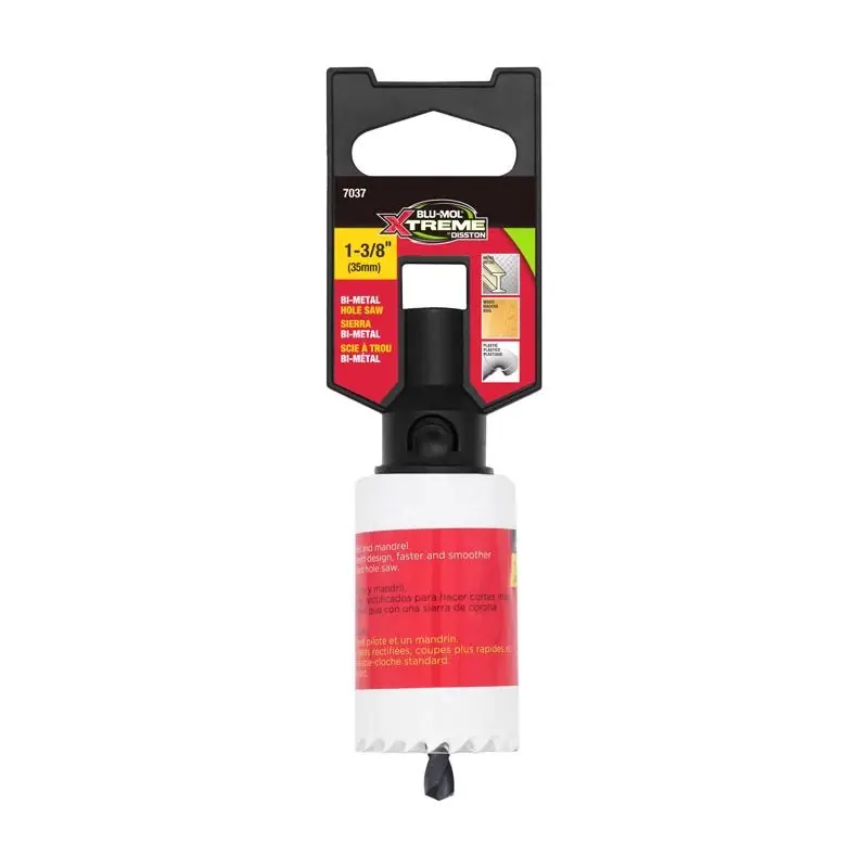 1-3/8 In. Bi-metal 1/4 In. D Hole Saw Arbor Included