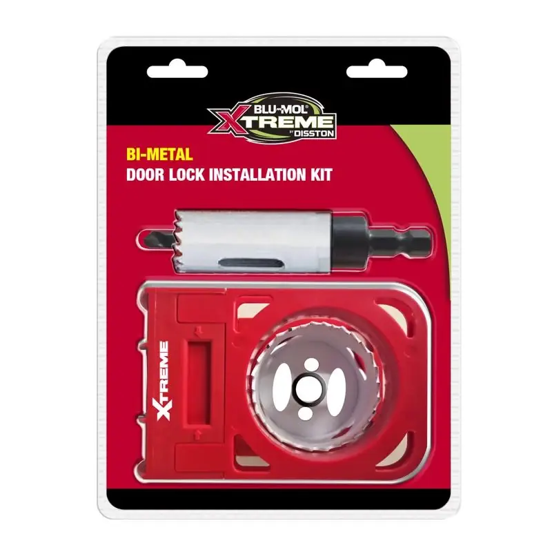 Blu-mol Xtreme Bi-metal Door Lock Installation Kit Arbor Included