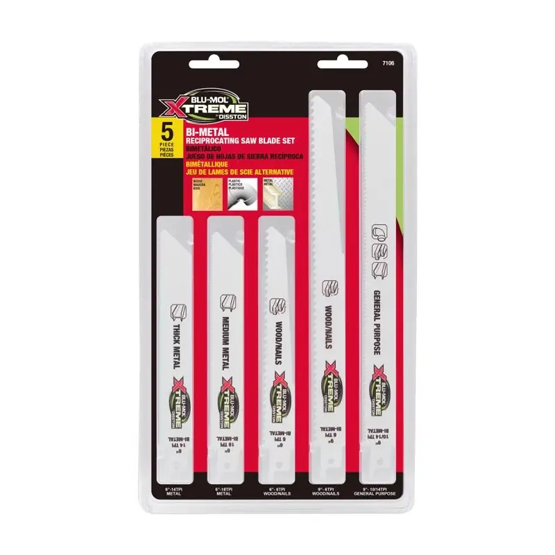 Bi-metal Reciprocating Saw Blade Set 5 Pieces E0217106