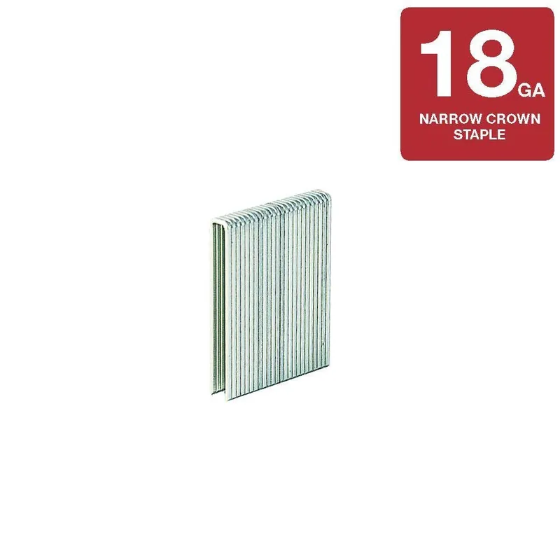 1/4 In. W X 1-1/2 In. L 18 Ga. Narrow Crown L-style Staples 500 Pk