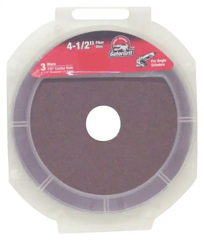 4.5 In. Aluminum Oxide Center Mount Fiber Disc 50 Grit Coarse 3 Pk