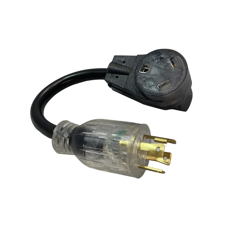 Color Connect 10/3 Sjtw 125 V 12 In. L Outdoor Adapter Cord