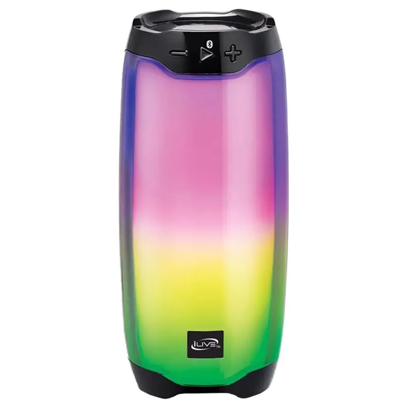 Wireless Bluetooth Color Changing Speaker Isb212blk - Black, 10.3 In Height