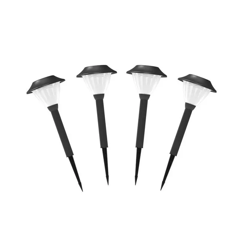 Black/white Low Voltage 6 W Led Pathway Light 4 Pk