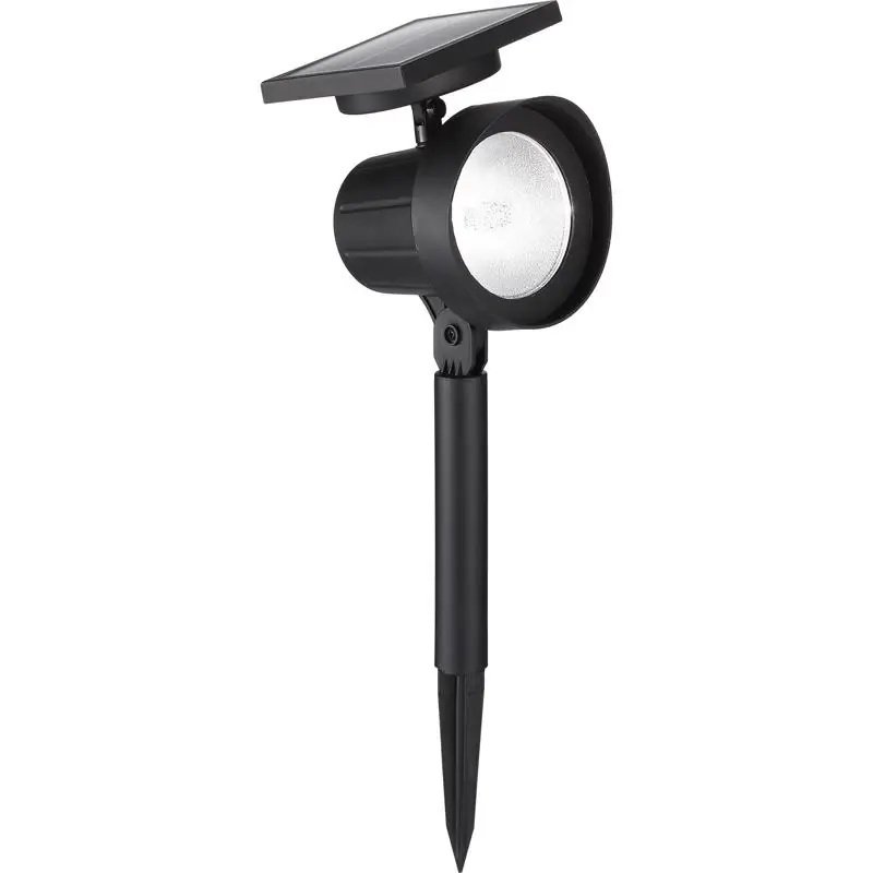 Black Solar Powered 0.5 W Led Spotlight 1 Pk