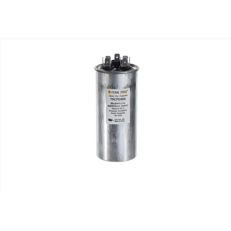 30+3 Mfd 440 Volt Round Run Capacitor Trcfd303
