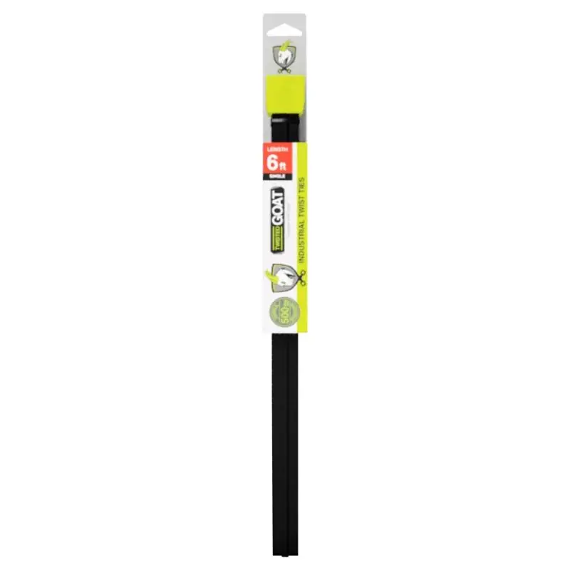 72 In. L Black Twist Ties 1 Pk