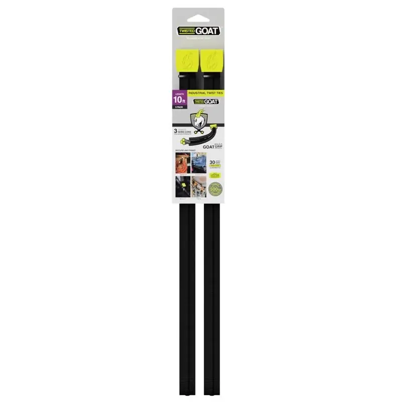 120 In. L Black Flexstrap 2 Pk