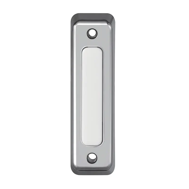 Satin Nickel Lighted Wired Push Button Doorbell - Model 18000222