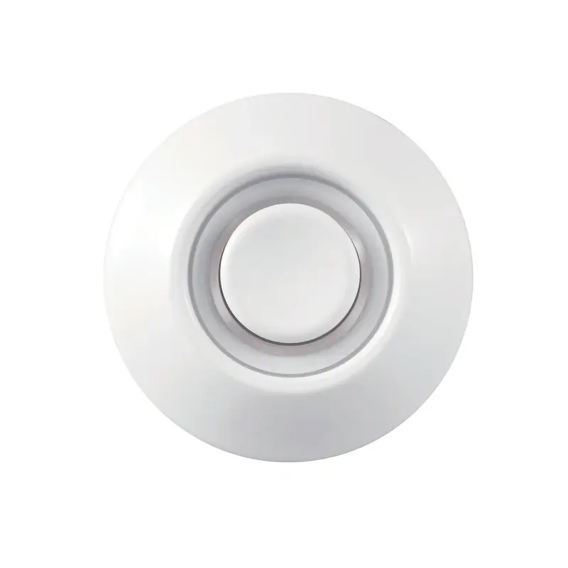 Lighted Doorbell Button, Wired, White Metal