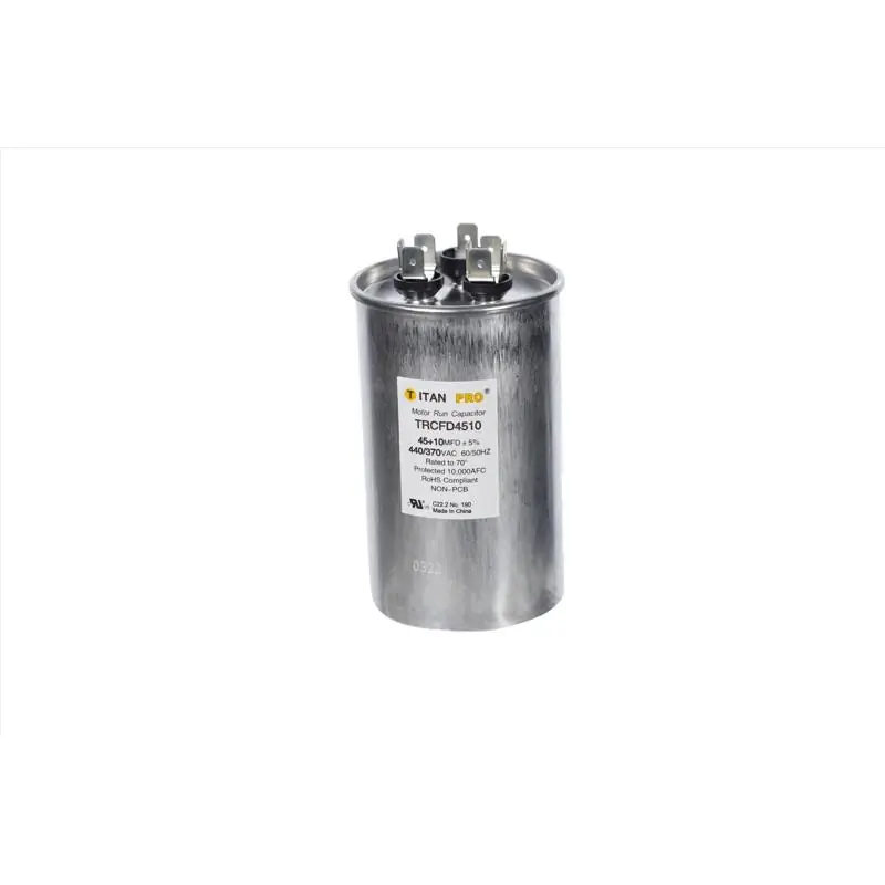45+10 Mfd 440 Volt Round Run Capacitor Trcfd4510