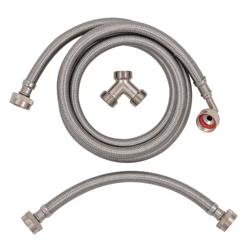 3/4 In. Fht X 3/4 In. D Fht 6 Ft. Stainless Steel Dryer Installation Kit