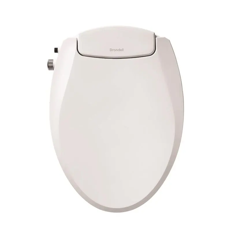 Swash Ecoseat White Elongated Bidet Toilet Seat, Plastic Material