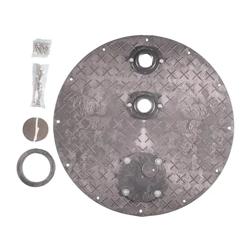 28 In. W X 28 In. D Round Sump Basin Lid For Sewage Pumps