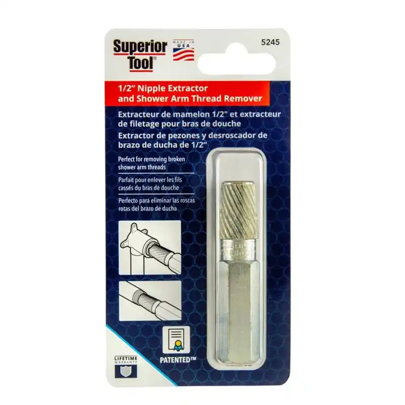 1/2 Inch Nipple Extractor Set - 1 Piece Plumbing Tool