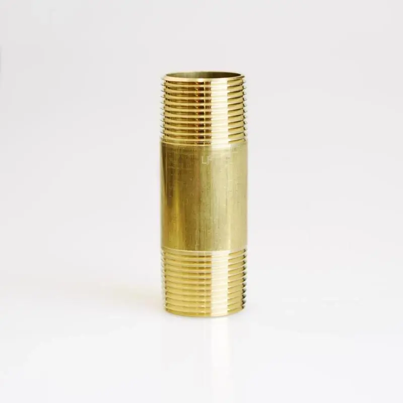 1 In. Mpt X 1 In. D Mpt Red Brass Nipple, 3-1/2 In. Length