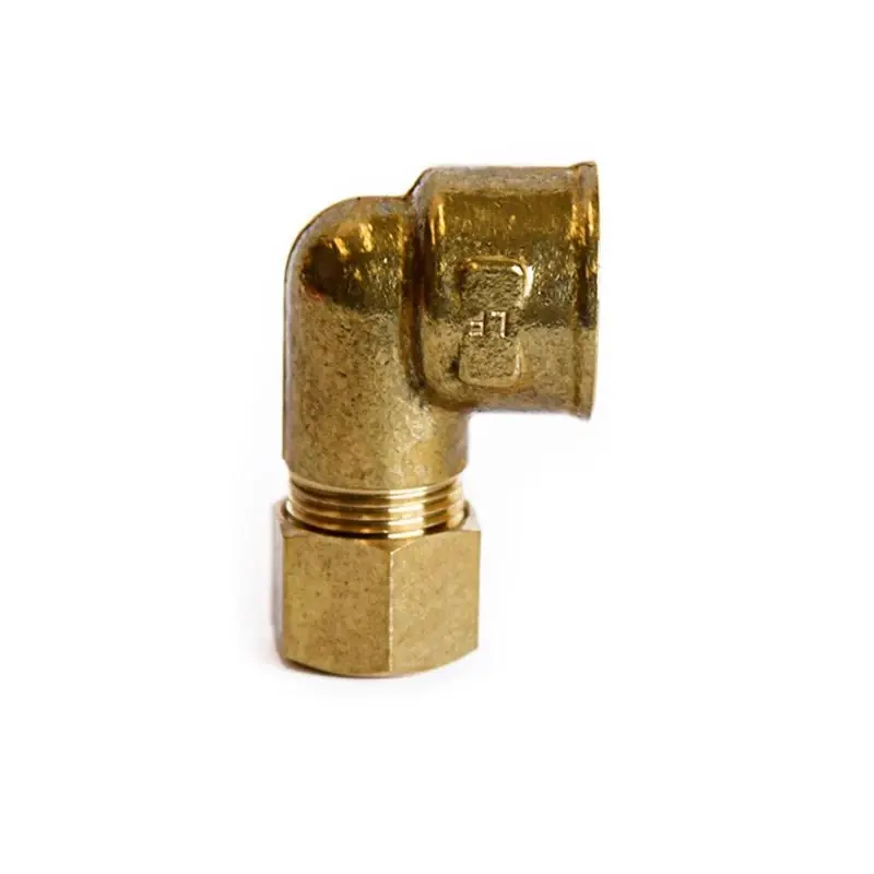 3/8 In. Compression X 3/8 In. D Fpt Brass 90 Degree Elbow Fitting