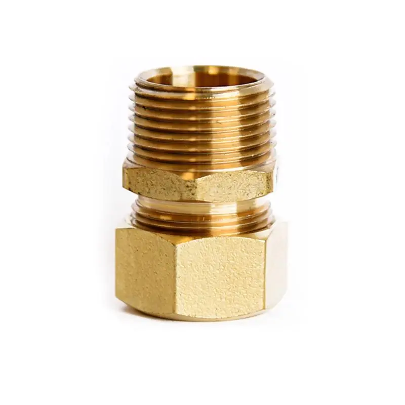 3/4 Inch Compression X 3/4 Inch D Mpt Brass Connector For Plumbing Applications