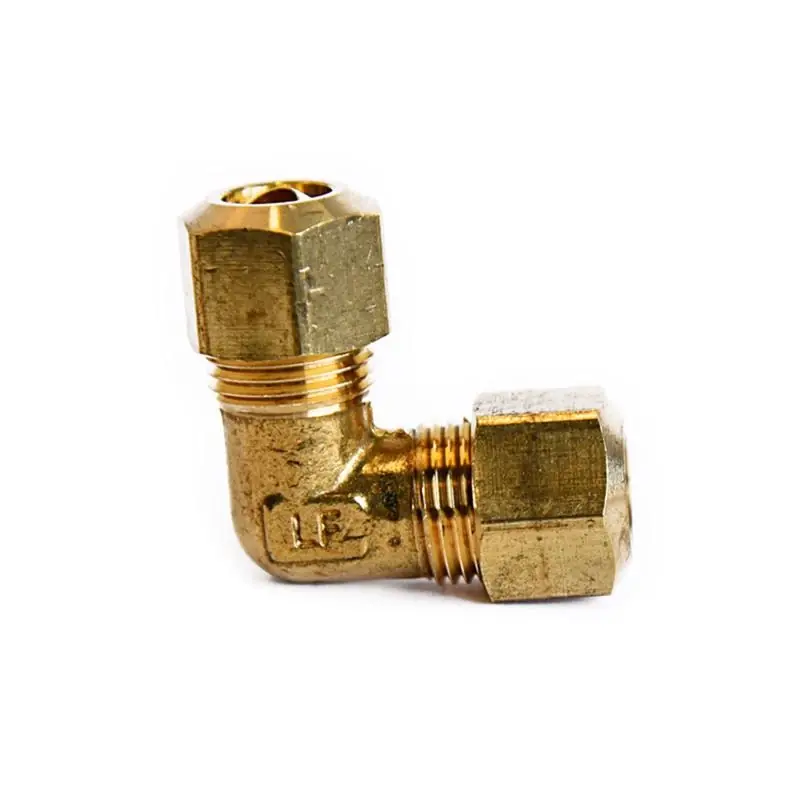 5/16 In. Compression X 5/16 In. D Compression Brass 90 Degree Elbow Fitting