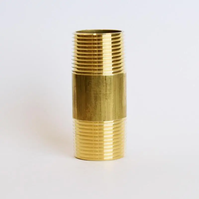 1 In. Mpt X 1 In. D Mpt Red Brass Nipple, 3 In. Length, Ansi Certified