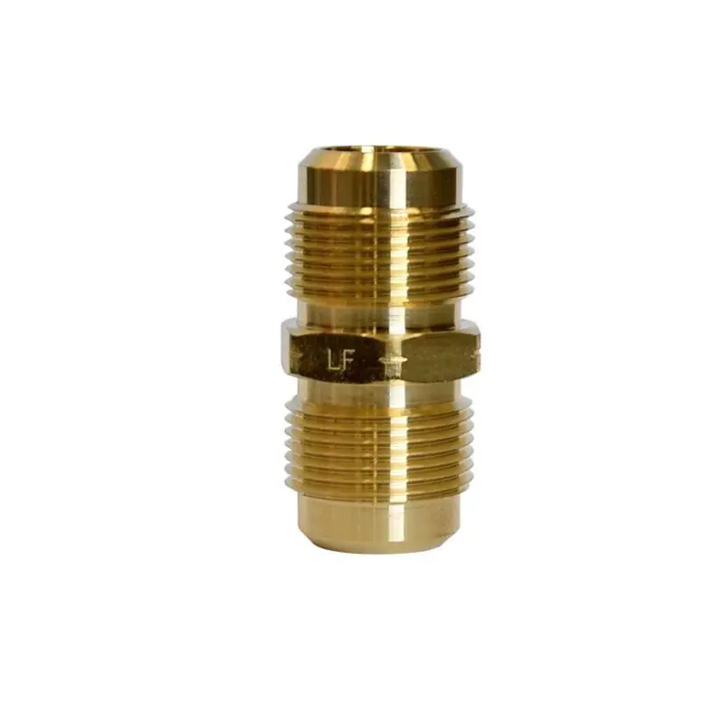 3/4 In. Flare X 3/4 In. D Flare Yellow Brass Union - Lead-free