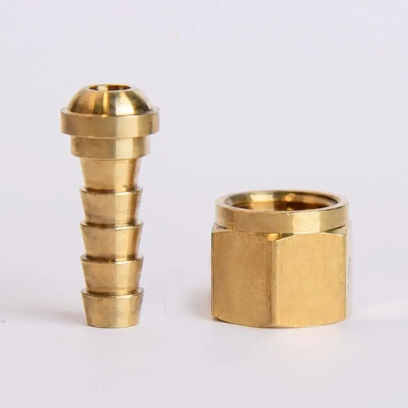 Brass 1/4 In. D X 1/4 In. D Adapter 1 Pk