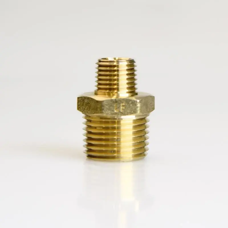 1/2 In. Mpt X 1/4 In. D Mpt Brass Reducing Hex Nipple