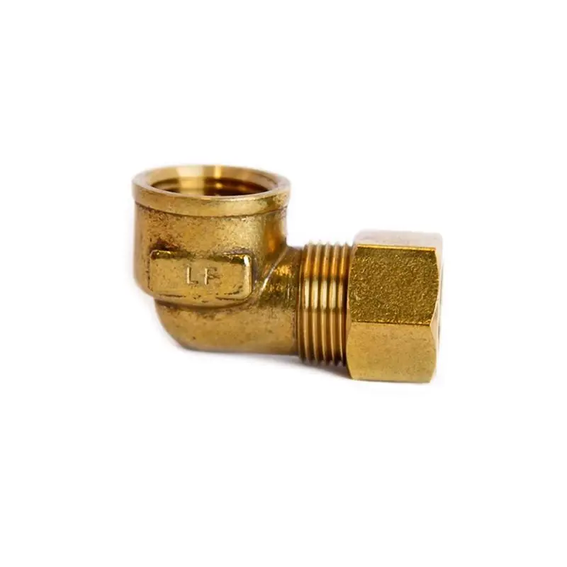 5/8 Inch Compression X 1/2 Inch Fpt Brass 90 Degree Elbow - Lead-free