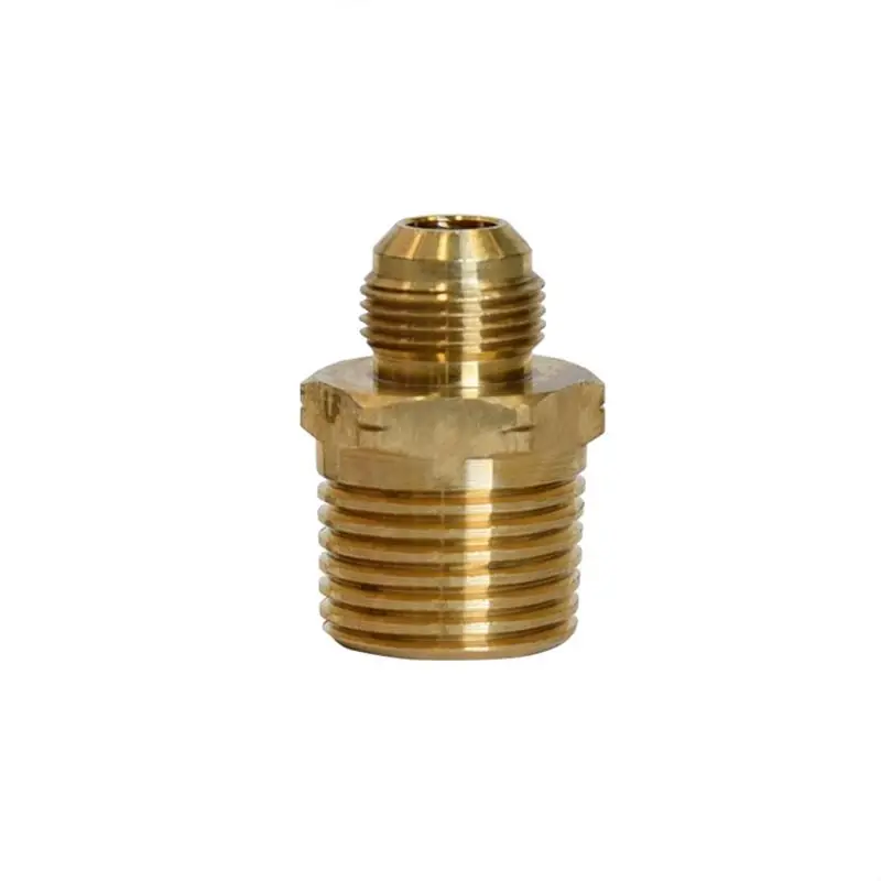 3/8 In. Fine Thread Flare X 1/2 In. D Male Brass Connector - Lead-free